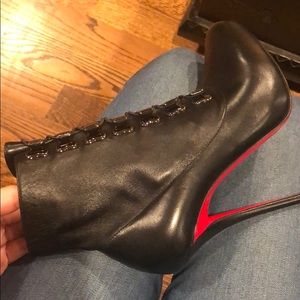 french tutu pointy toe bootie